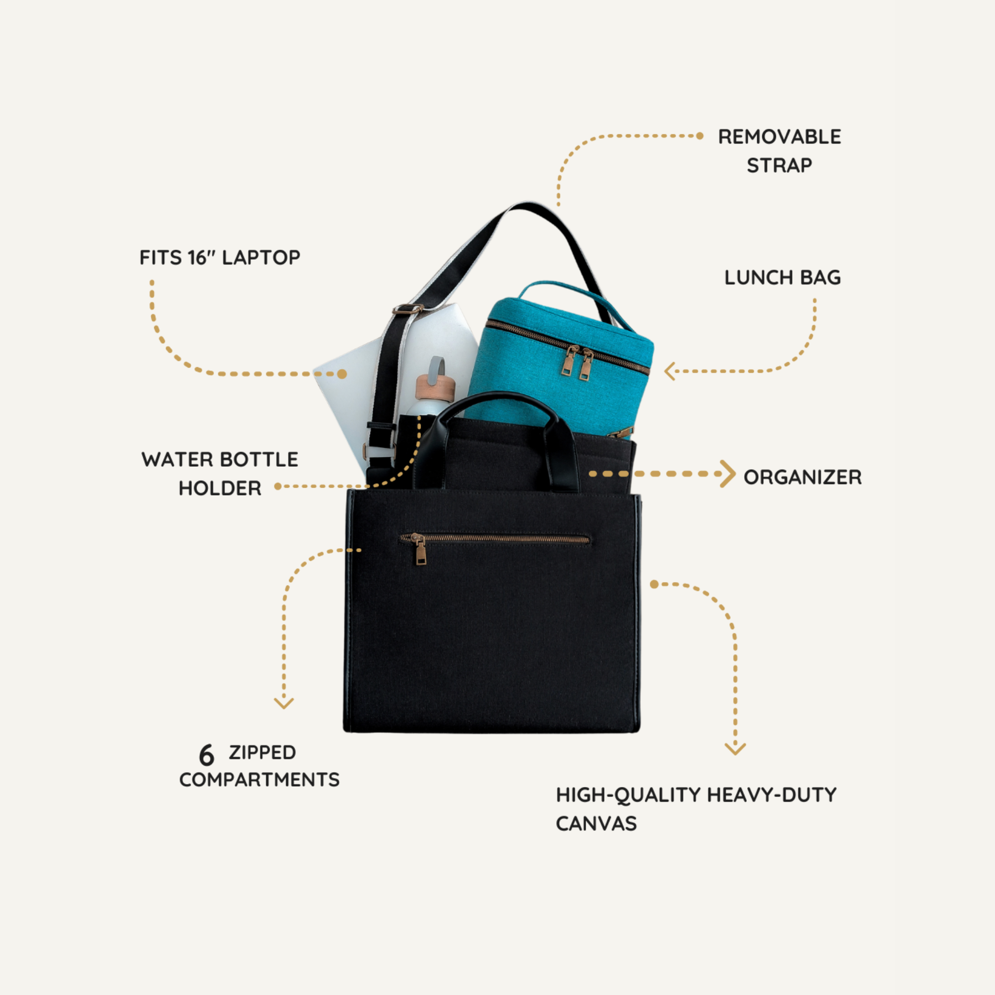 Totezee Classic Black & Teal